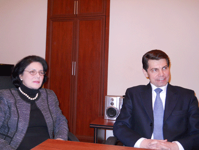Франгіз Алізаде та Посол України О.Мищенко